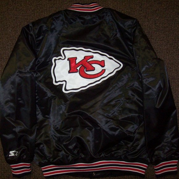 KANSAS CITY CHIEFS STARTER Snap Down Jacket BLACK - Picture 8 of 8